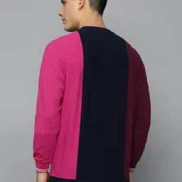 Louis Philippe Sport Multicolored Cotton Regular Fit Colour Block Sweatshirt image 2