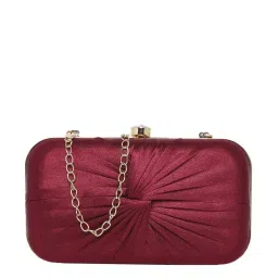 Lavie Cheer Frame Maroon Synthetic Clutch image 2