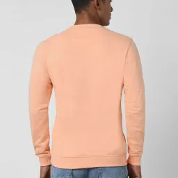 Peter England University Peach Slim Fit Printed Sweatshirt image 2