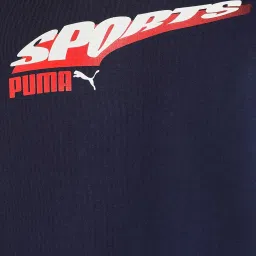 Puma Navy Cotton Regular Fit Printed Sweatshirts image 5