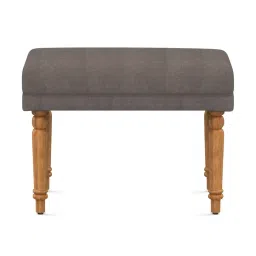 Chumbak Nawaab Solid Coal Black Sheesham Wood Small Bench image 2