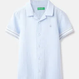 United Colors Of Benetton Boys Blue Cotton Regular Fit Shirt-picture-40