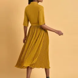 W Mustard A-Line Dress image 2