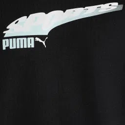 Puma Black Cotton Regular Fit Printed Sweatshirts image 5