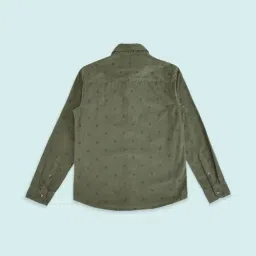 Pantaloons Junior Olive Printed Full Sleeves Shirt image 2