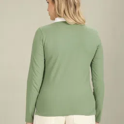 U.S. Polo Assn. Green Cotton Slim Fit Polo T-Shirt image 2