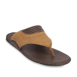 Metro Men's Tan Thong Sandals image 1
