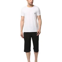 Vimal Jonney White & Black T-Shirt & Capris image 1