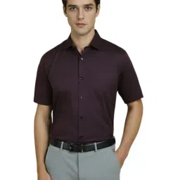 Allen Solly Purple Cotton Slim Fit Shirt-image-94
