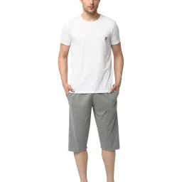 Vimal Jonney White & Grey T-Shirt & Shorts image 1