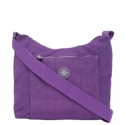 Baomi Purple Solid Medium Cross Body Bag image 1