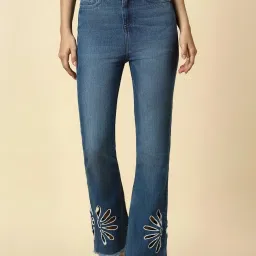 Allen Solly Blue Cotton Mid Rise Jeans image 1