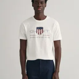 GANT Printed Round Neck Regular Fit T-Shirt-image-33