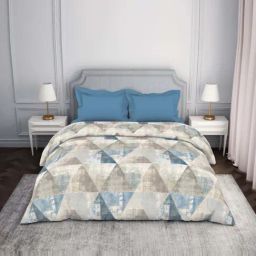 Spaces Atrium Blue 100% Cotton 144 TC Double Bed Ac Quilt-picture-42