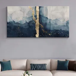 999Store Grey Canvas Bold Abstract Painting image 1