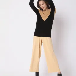 Vero Moda Brown & Black Color Block Sweater image 4