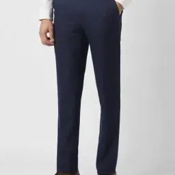 Van Heusen Navy Slim Fit Trousers image 3