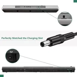 FEDUS AC Power Supply Long Cord Charging Adapter Yamaha Psr, YPG, Ypt, Dgx, Dd, Ez and P Digital Piano 3 m image 4