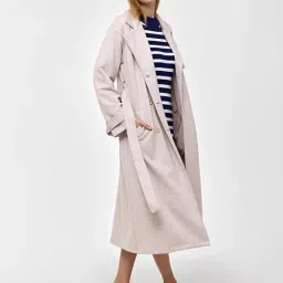 Cover Story White Polyester Regular Fit Casual Jacket image 3