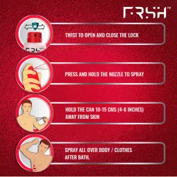FRSH Dedorant Body Spray Hero & Macho - Pack of 2 image 5