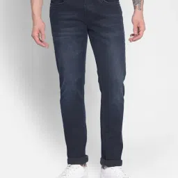Crimsoune Club Navy Blue Slim Fit Jeans-image-9