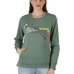 Monte Carlo Green Printed Sweatshirt image 1