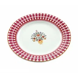 india circus by krsnaa mehta India Circus Multicolor Ceramic Dinner Plate - Set of 1 image 4