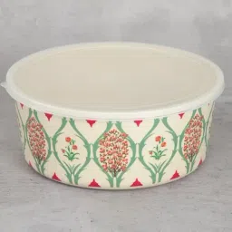 India Circus by Krsnaa Mehta White Bamboo Lattice Blooms Container - Set of 4 image 2