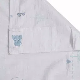 fabindia home Fabindia White Cotton 7 Ft. Door Curtain image 4