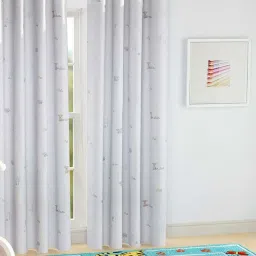 fabindia home Fabindia White Cotton 7 Ft. Door Curtain image 1