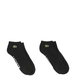 Lacoste Black Blend Logo Socks Pack of 2-image-2