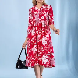 CORSICA Women Viscose Rayon Fit & Flare Dresses-image-63