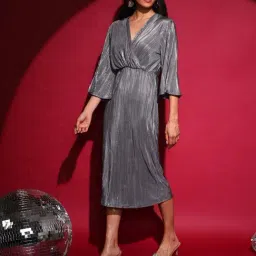Pinacolada Grey Regular Fit Dress image 3