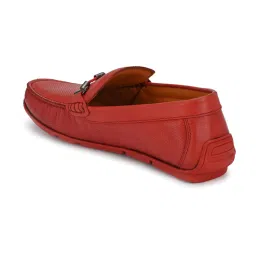 Hitz Men's Red Casual Loafers image 4