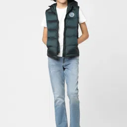 Jack & Jones Junior Green Cotton Regular Fit Fit Jacket image 4