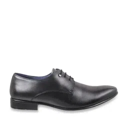 Mochi Men's Black Derby Shoes-image-93