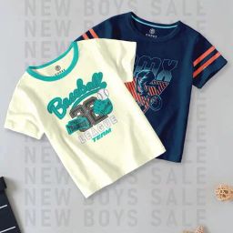 Codez Boys Green & Navy Printed T-Shirt (Pack Of 2)-picture-24