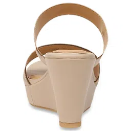 Bata Finn Beige Casual Wedges image 5