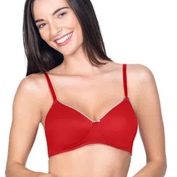 Amante Red Non Wired Padded T-Shirt Bra image 1
