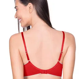 Amante Red Non Wired Padded T-Shirt Bra image 2