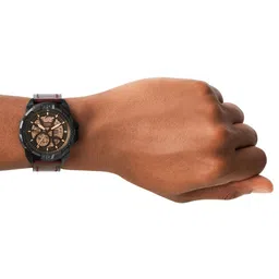 Fossil Men Brown Analogue Automatic Motion Powered Watch ME3219 image 3