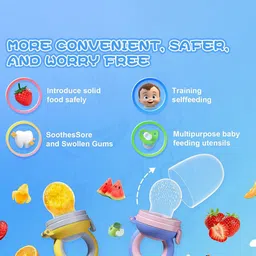 Kritiu Set Of 3 Fruit & Food Nibbler- Feeder & Tongue Cleaner image 2