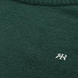 Raymond Men Green Solid Sweater image 2