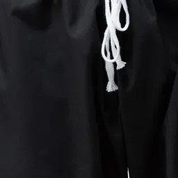 SOJANYA Men Maroon & Black Self Design Kurta with Churidar image 3