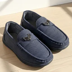 Pine Kids Slip On Loafers - Navy Blue-image-2