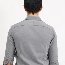The Collection Men Classic Slim Fit Micro Checked Cotton HENZO HOUNDSTOOTH Casual Shirt image 4