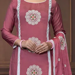 Maroosh Embroidered Unstitched Dress Material image 2