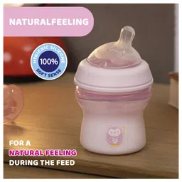 Chicco Natural Feeling Feeding Bottle with Slow Flow Nipple Pink - 150 ml image 5