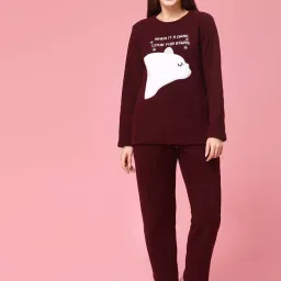 Sweet Dreams Women Red Printed Tracksuits-picture-32