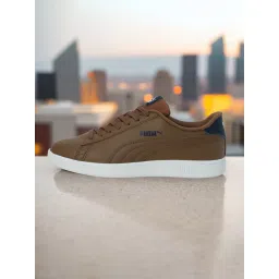 Puma Smashic Unisex Brown Sneakers image 1